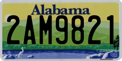 AL license plate 2AM9821