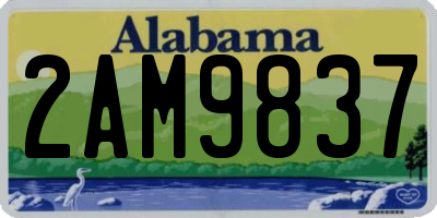 AL license plate 2AM9837