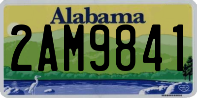 AL license plate 2AM9841