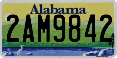 AL license plate 2AM9842