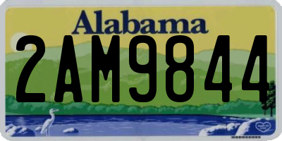 AL license plate 2AM9844