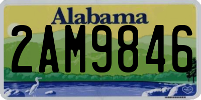 AL license plate 2AM9846