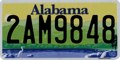 AL license plate 2AM9848