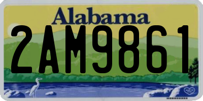 AL license plate 2AM9861