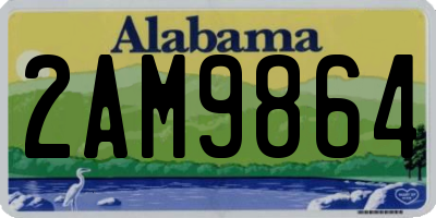 AL license plate 2AM9864