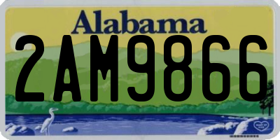 AL license plate 2AM9866