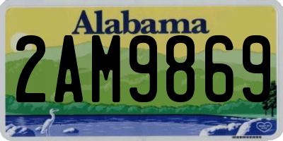 AL license plate 2AM9869