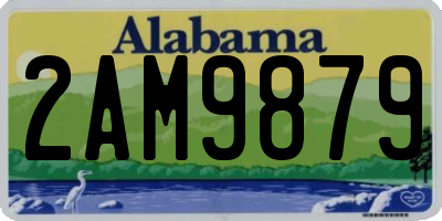 AL license plate 2AM9879
