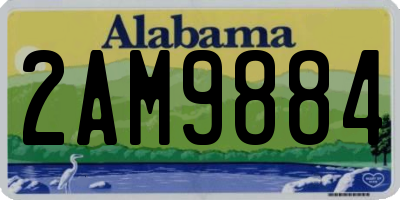 AL license plate 2AM9884
