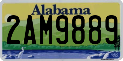 AL license plate 2AM9889