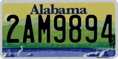 AL license plate 2AM9894