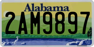 AL license plate 2AM9897