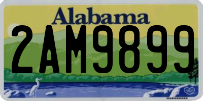 AL license plate 2AM9899