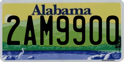 AL license plate 2AM9900