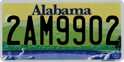 AL license plate 2AM9902