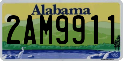AL license plate 2AM9911