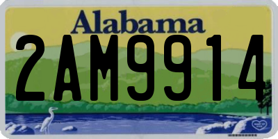 AL license plate 2AM9914