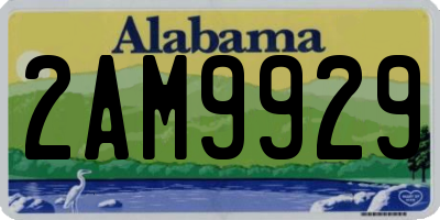 AL license plate 2AM9929