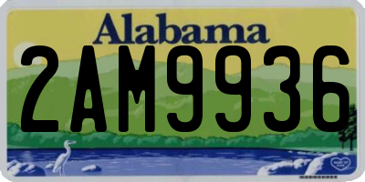 AL license plate 2AM9936