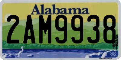AL license plate 2AM9938