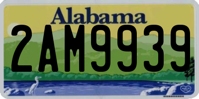 AL license plate 2AM9939