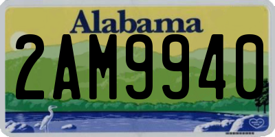 AL license plate 2AM9940