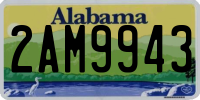 AL license plate 2AM9943