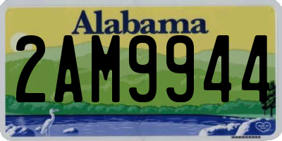 AL license plate 2AM9944