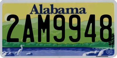 AL license plate 2AM9948