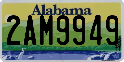 AL license plate 2AM9949