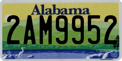 AL license plate 2AM9952