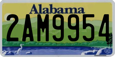 AL license plate 2AM9954