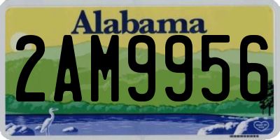 AL license plate 2AM9956