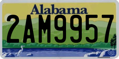 AL license plate 2AM9957