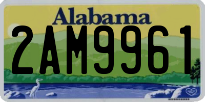 AL license plate 2AM9961