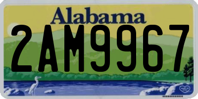 AL license plate 2AM9967