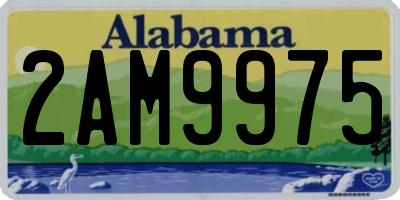 AL license plate 2AM9975