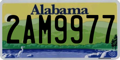 AL license plate 2AM9977