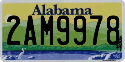 AL license plate 2AM9978
