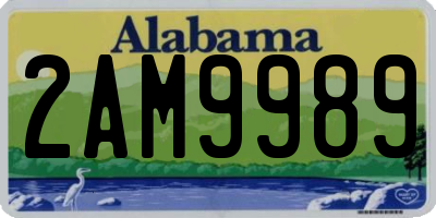 AL license plate 2AM9989