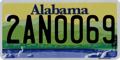 AL license plate 2AN0069