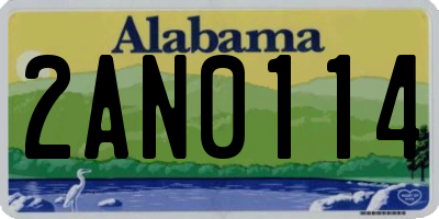 AL license plate 2AN0114