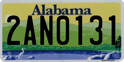 AL license plate 2AN0131