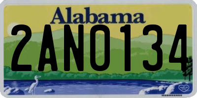 AL license plate 2AN0134