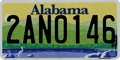 AL license plate 2AN0146