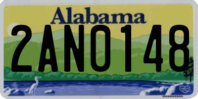 AL license plate 2AN0148