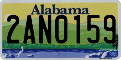 AL license plate 2AN0159