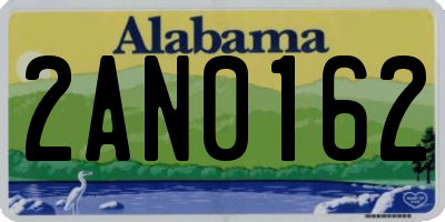 AL license plate 2AN0162