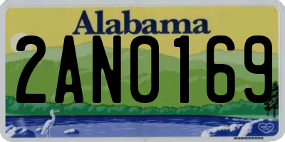 AL license plate 2AN0169