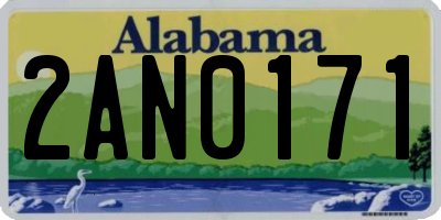 AL license plate 2AN0171